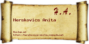Herskovics Anita névjegykártya